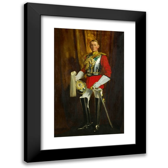 William Orpen 11x14 Black Modern Framed Museum Art Print Titled - Portrait of Avenal St. George