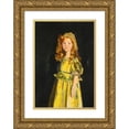 thumbnail image 1 of William Orpen 18x24 Gold Ornate Framed and Double Matted Museum Art Print Titled - Portrait of Vivien St George, 1 of 4