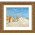 thumbnail image 1 of William Orpen 2x Matted 24x20 Gold Ornate Framed Art Print 'The Main Street, Thiepval 1917', 1 of 2
