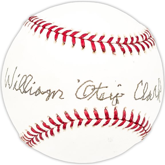 William Otey Clark Autographed Official MLB Baseball Boston Red Sox Beckett BAS QR #BM25333