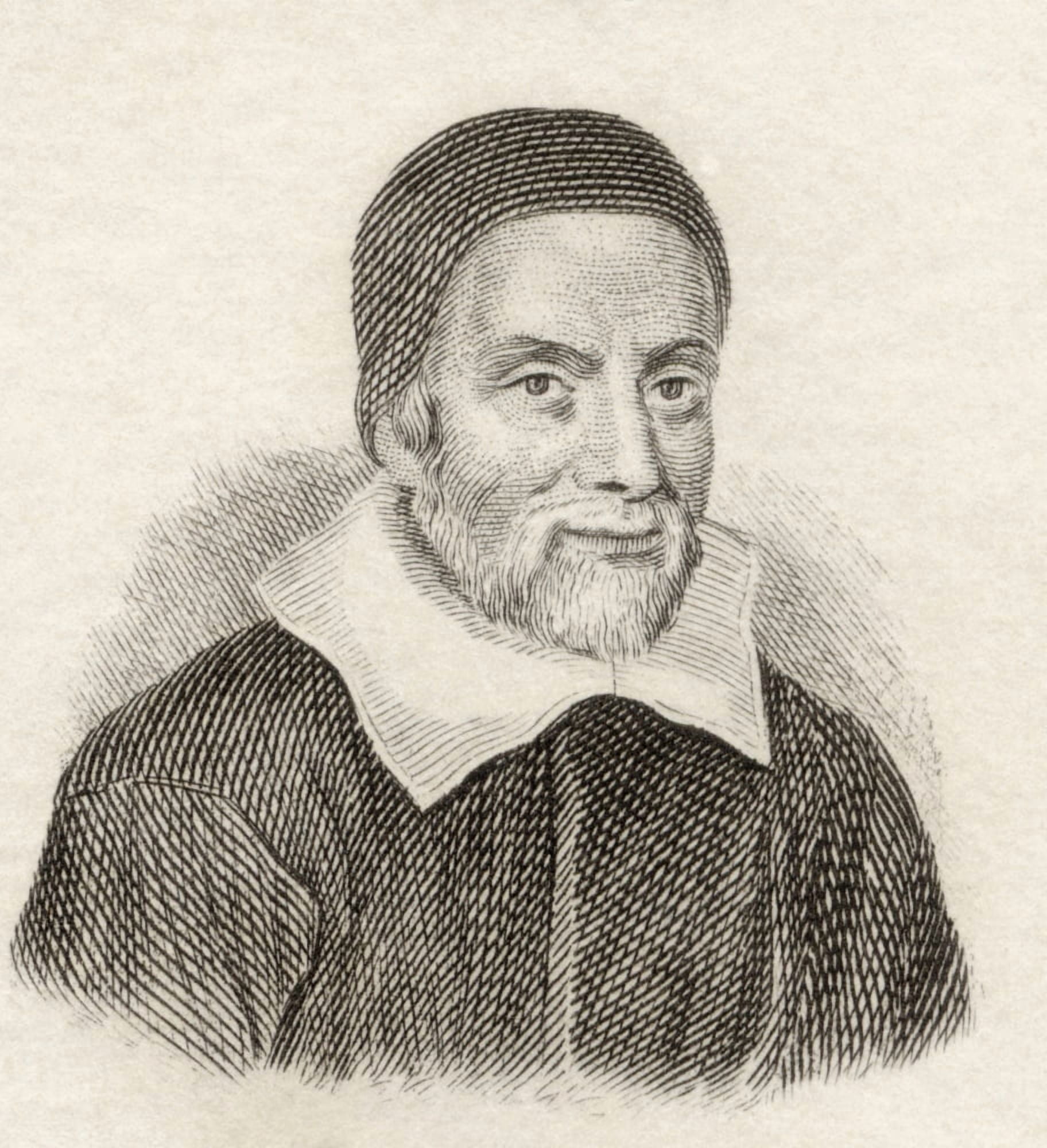 William Oughtred 1574 To 1660 English Mathematician From Crabbs Historical Dictionary Published 1825 Canvas Art - Ken Welsh Design Pics (14 x 15)