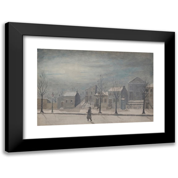 William P. Chappel 14x11 Black Modern Framed Museum Art Print Titled - City Watchman (1870s)