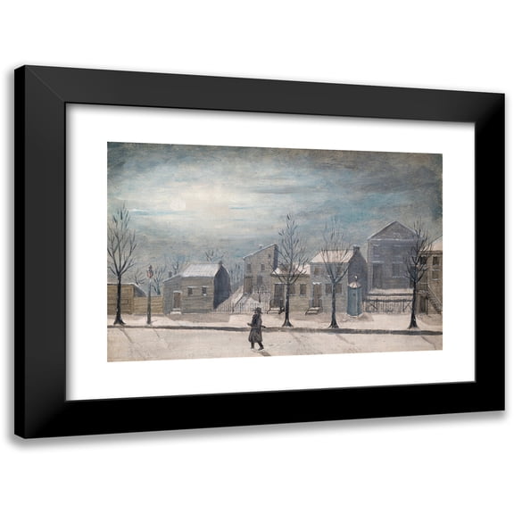 William P. Chappel 24x17 Black Modern Framed Museum Art Print Titled - City Watchman (1870s)