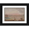 thumbnail image 1 of William P. Chappel 24x17 Black Ornate Framed Double Matted Museum Art Print Titled: Militia Drilling (1870s), 1 of 5