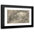 thumbnail image 1 of William Pars 14x11 Black Modern Framed Museum Art Print Titled - Sacred Cave of Archidamus, 1 of 5