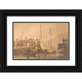 thumbnail image 1 of William Payne 14x11 Black Ornate Wood Framed Double Matted Museum Art Print Titled: Torquay, 1 of 5