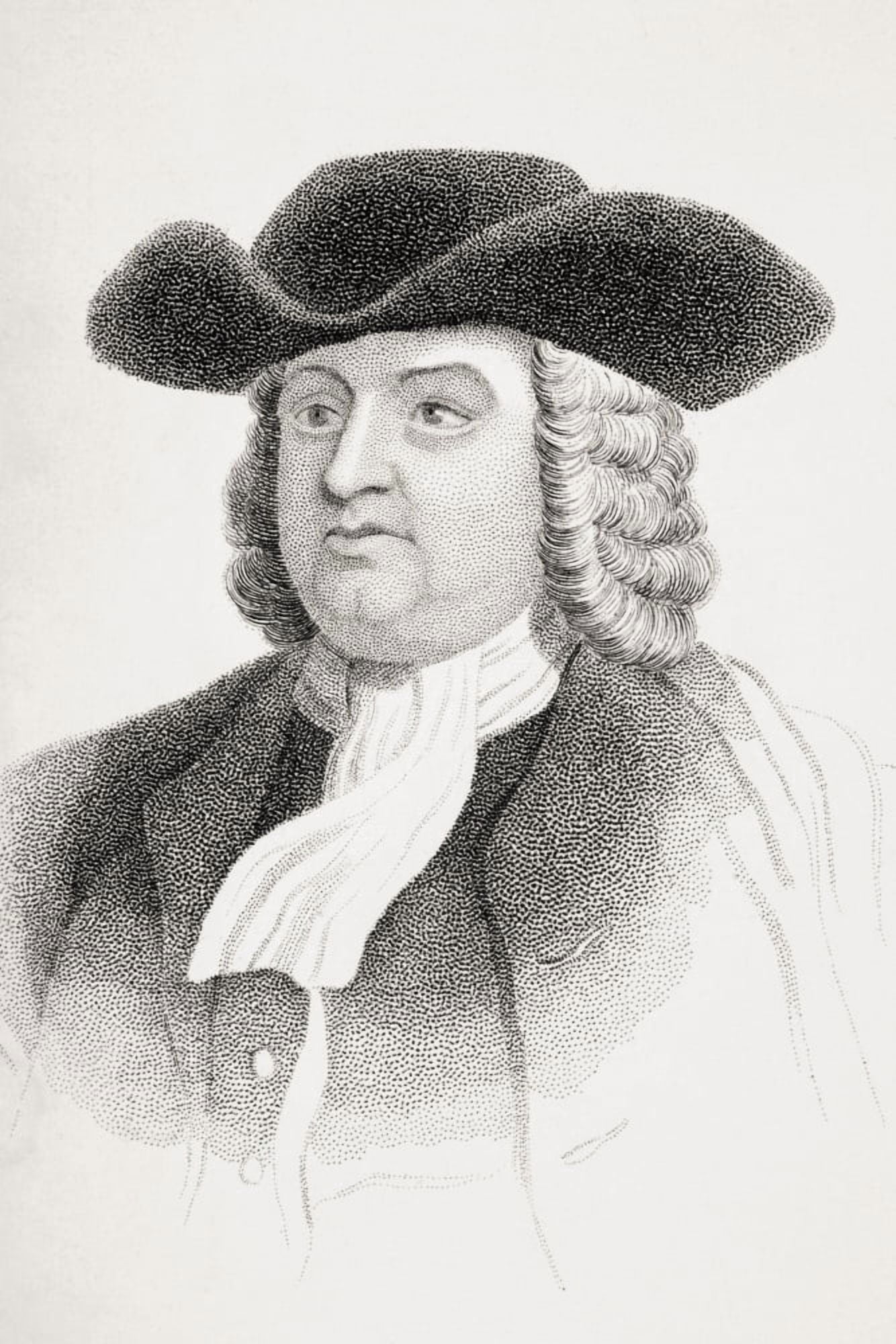 William Penn 1644-1718 English Quaker Leader From Old Englands Worthies By Lord Brougham And Others Published London Circa 1880s Canvas Art - Ken Welsh Design Pics (22 x 34)