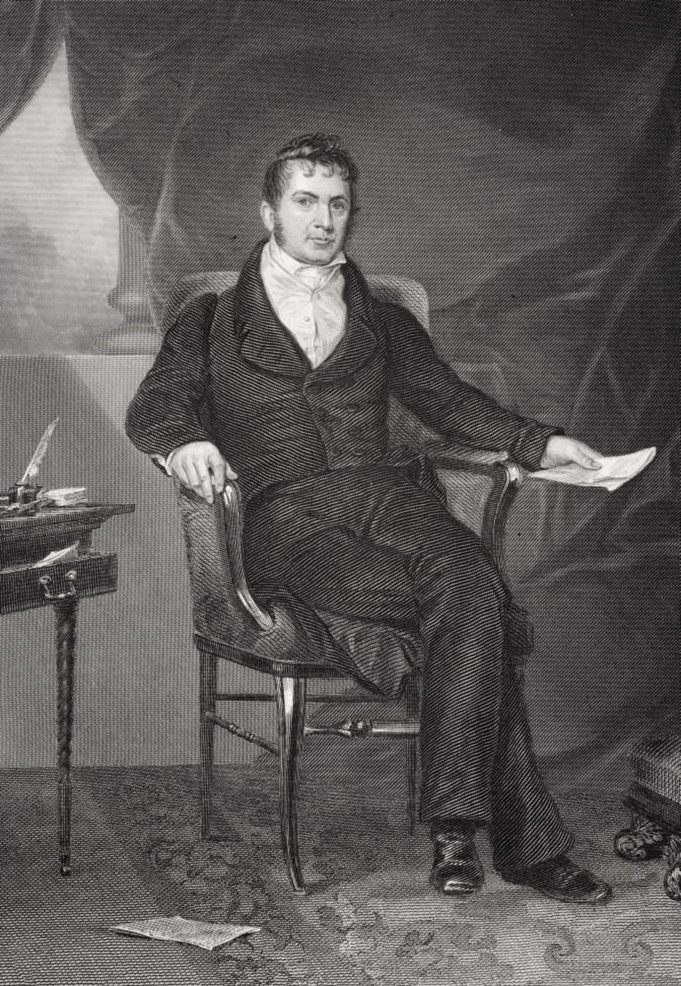 William Pinkney 1764 - 1822 American Statesman Diplomat And Prominent Lawyer From Painting By Alonzo Chappel Canvas Art - Ken Welsh Design Pics (11 x 17)