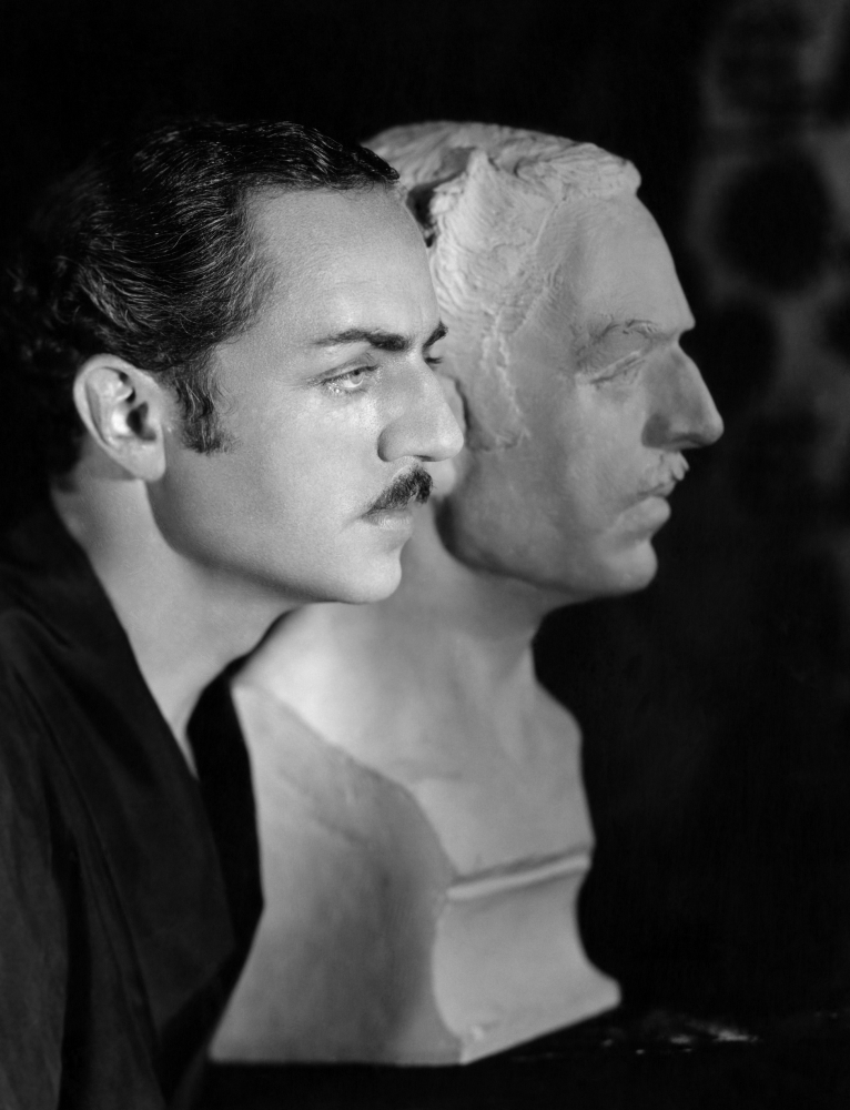 William Powell With Plaster Bust To Be Used In Behind The Makeup Canvas Art - (16 x 20)