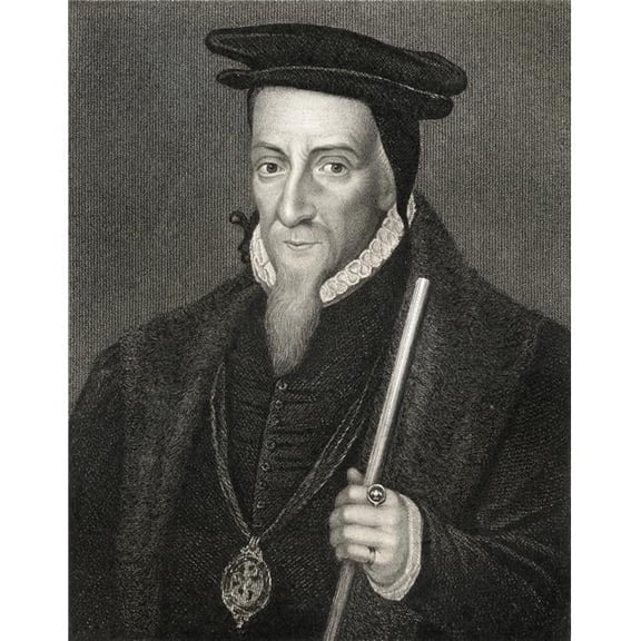 William Powlett 1St. Marquis of Winchester 1475-1572 English Statesman From The Book Lodge S British Portraits Published Poster Print - Large - 26 x 34