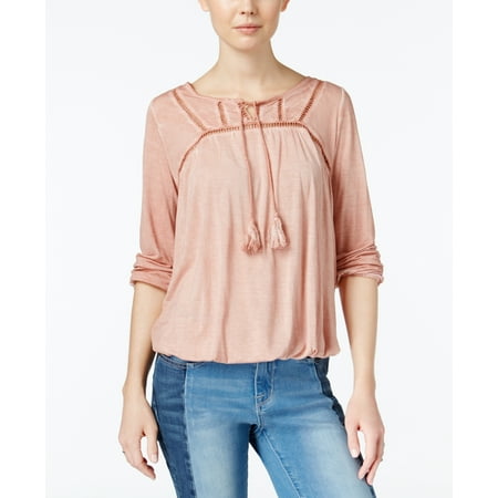 William Rast Carmen Peasant Top Shell Pink XL