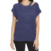 William Rast Indigo Womens Plus Riley Cutout Top