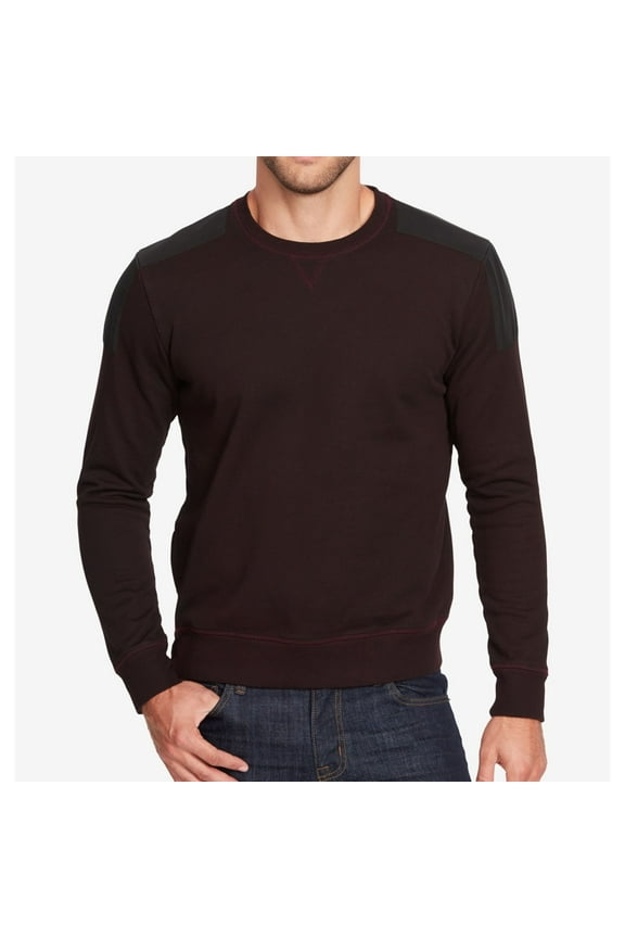 Mens Hal Colorblocked Sweatshirt, Red, Medium