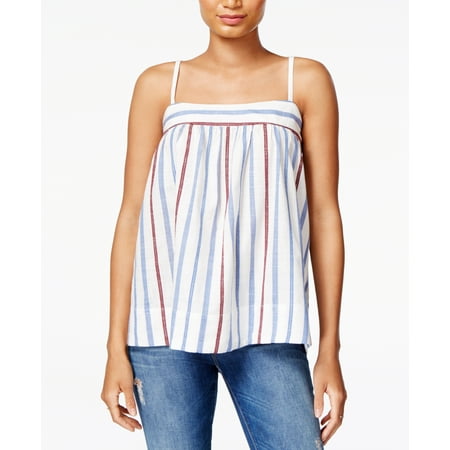 William Rast Moore Cotton Striped Top White M