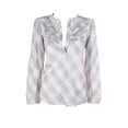 thumbnail image 1 of William Rast Talya Cotton Ruffled Top Marshmallow Combo S, 1 of 3