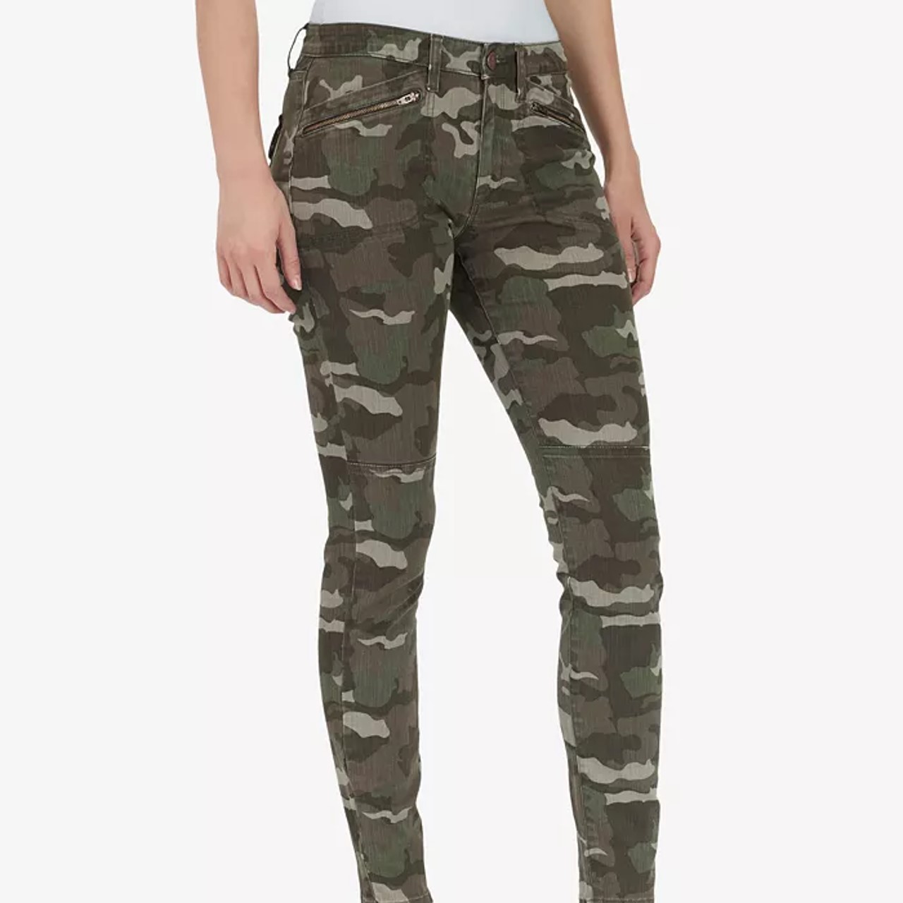 William Rast Women's Jane Skinny Camo Cargo Pants Green Size 25 ...