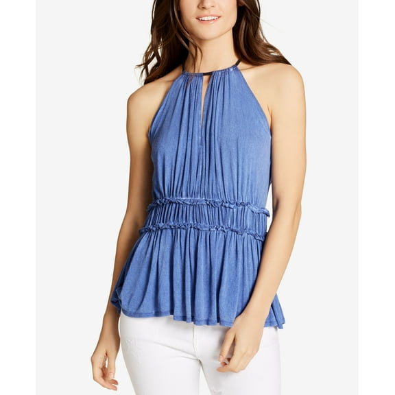 William Rast Women's Willliam Bentley Sleeveless Knit Top, Clematis Blue, S
