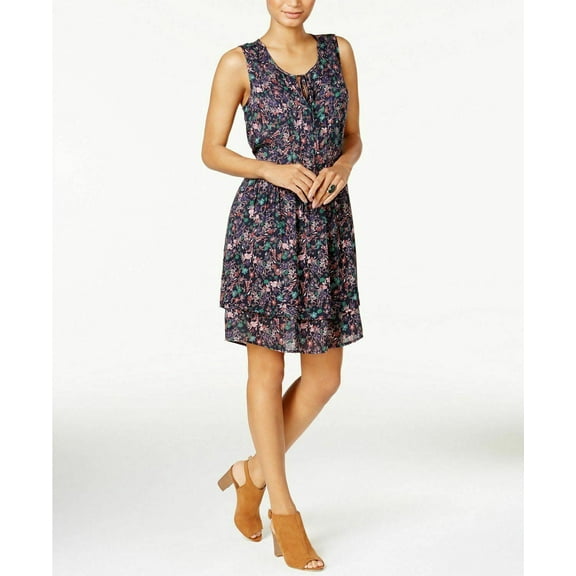 William Rast Womens Devondra Studded Peasant Dress