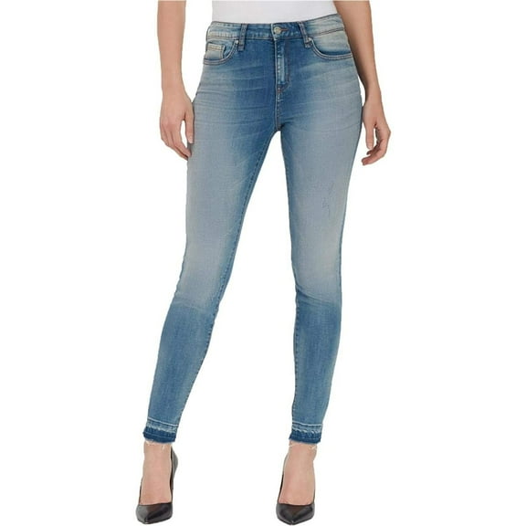 William Rast Womens Mid-Rise Skinny Fit Jeans, Blue, 25
