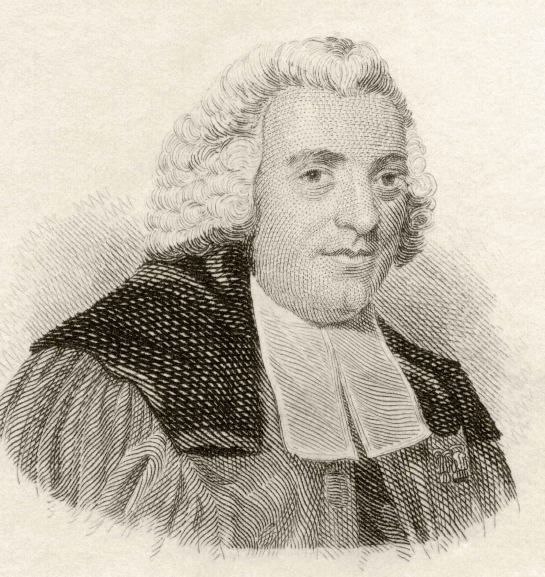 William Robertson 1721 To 1793 Scottish Historian From Crabbes Historical Dictionary Published 1825 Canvas Art - Ken Welsh Design Pics (28 x 30)