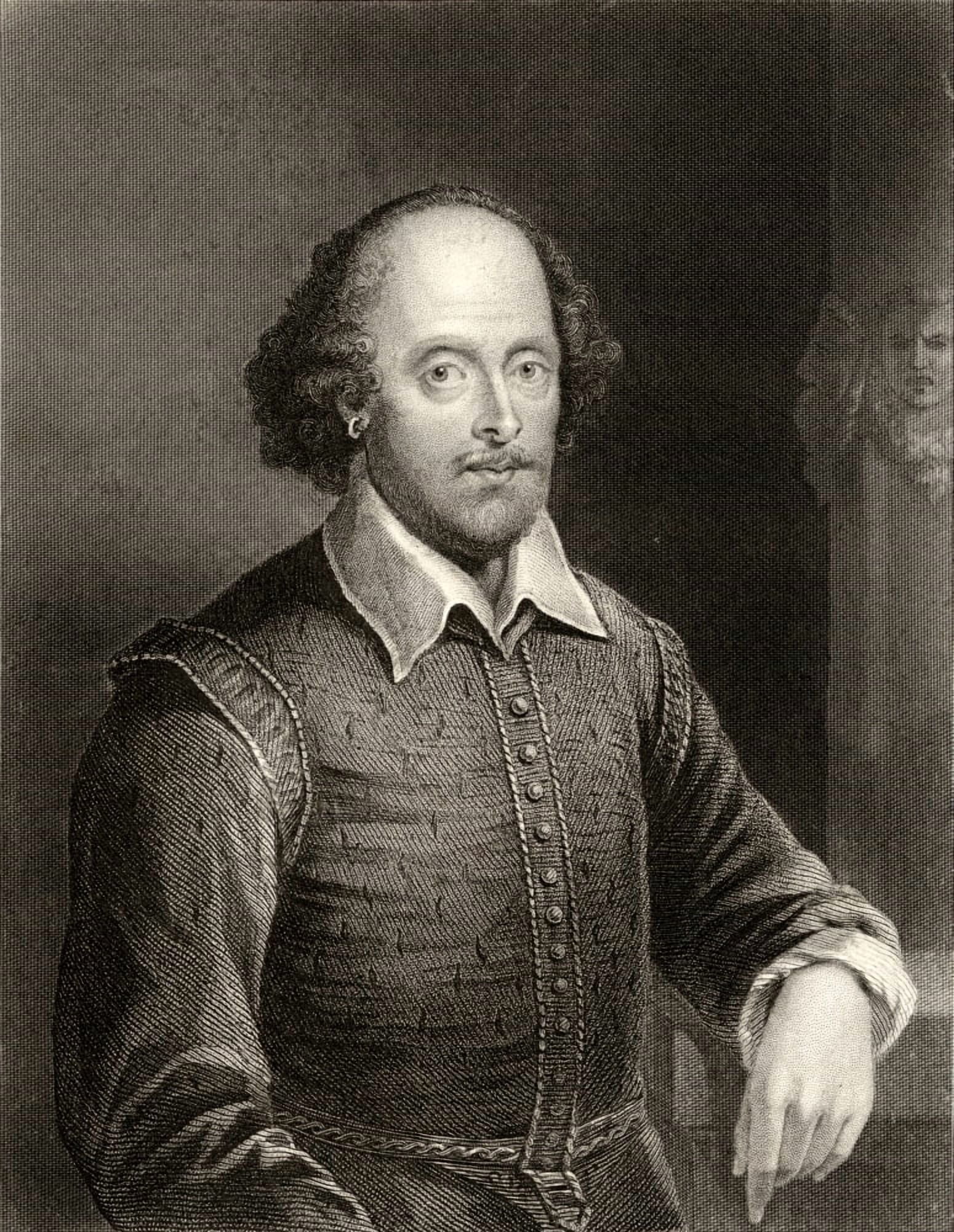 William Shakespeare 1564-1616 English Poet And Dramatist Engraved By William Holl Canvas Art - Ken Welsh Design Pics (26 x 34)