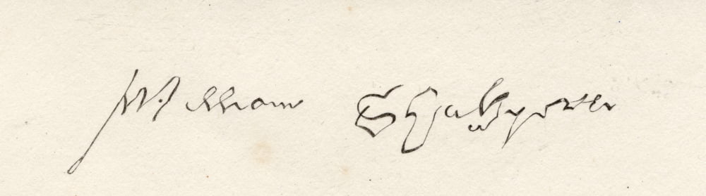 William Shakespeare 1564-1616 English Poet And Dramatist Signature Canvas Art - Ken Welsh Design Pics (29 x 8)