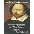 thumbnail image 1 of William Shakespeare Inspired Cryptogram and Word Search Puzzles: This activity book is 8.5 x 11in. with 100 pages, 1 of 1
