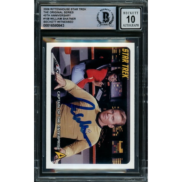William Shatner Autographed 2006 Rittenhouse Card 108 Star Trek