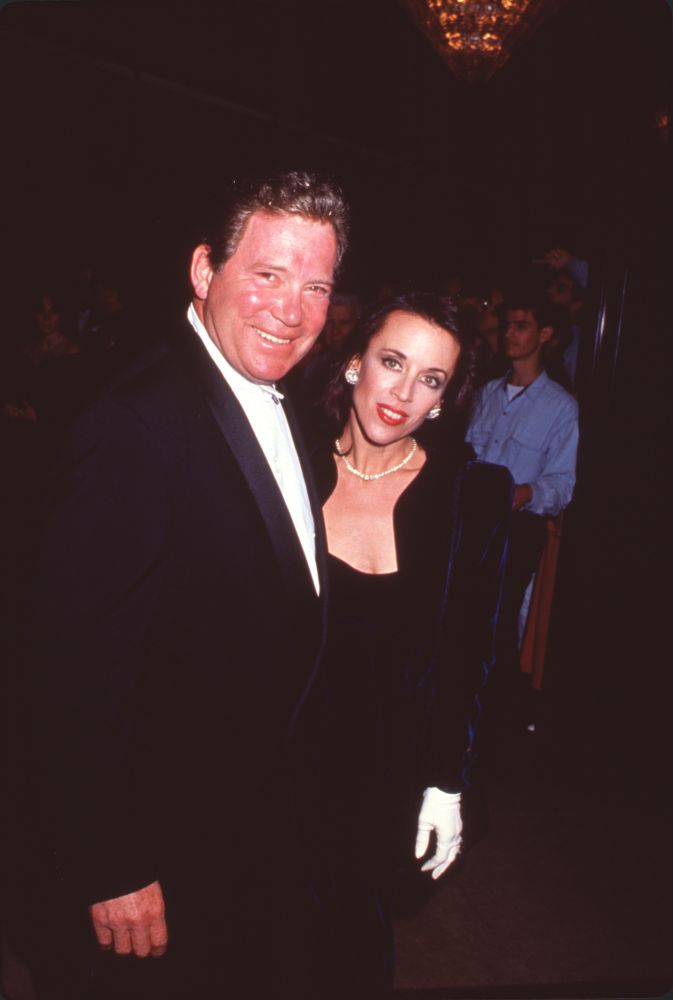 William Shatner In Tuxedo With Wife Marcy In Velvet Dress Photo Print