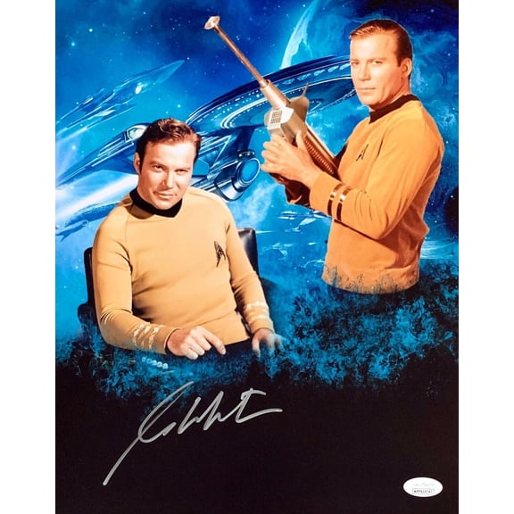William Shatner Star Trek Signed Autographed 11x14 Photo JSA Authenticated 1