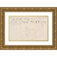 thumbnail image 1 of William Sidney Mount 24x16 Gold Ornate Framed and Double Matted Museum Art Print Titled - Dance of the Haymakers (C. 1845), 1 of 4