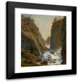 thumbnail image 1 of William Stanley Haseltine 15x17 Black Modern Framed Museum Art Print Titled - Mountain with Cascade, 1 of 5