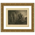 thumbnail image 1 of William Strang 18x15 Gold Ornate Wood Frame and Double Matted Museum Art Print Titled - The Seive Mender, 1 of 4