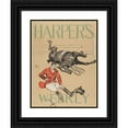 thumbnail image 1 of William Sullivant Vanderbilt Allen 12x14 Black Ornate Wood Framed Double Matted Museum Art Print Titled: Harper's Weekly; November 12th (1894), 1 of 5
