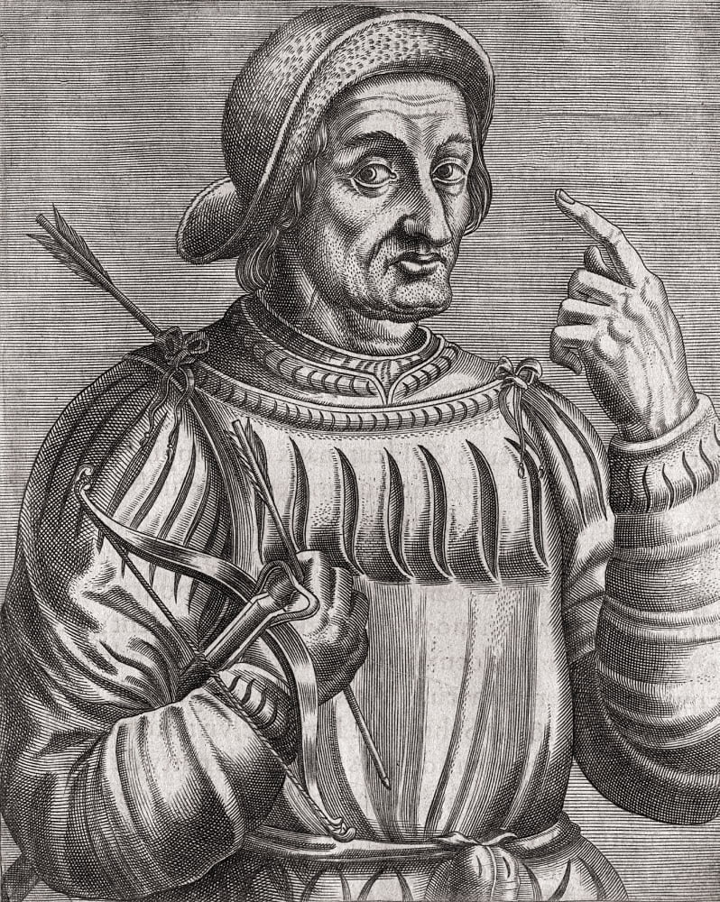 William Tell Legendary Swiss Hero Of Disputed Historical Authenticity Canvas Art - Ken Welsh Design Pics (13 x 16)