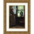 thumbnail image 1 of William Thomas Smedley 13x18 Gold Ornate Wood Frame and Double Matted Museum Art Print Titled - One Day in June (ca. 1880-1885), 1 of 4