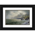thumbnail image 1 of William Trost Richards 14x10 Black Ornate Wood Framed Double Matted Museum Art Print Titled: Donegal Bay (1902), 1 of 5