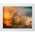 thumbnail image 1 of William, Turner 14x12 White Modern Wood Framed Museum Art Print Titled - The Burning of the Houses of Lords and Commons, 1 of 4