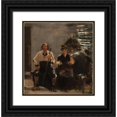 thumbnail image 1 of William Turner Dannat 15x15 Black Ornate Wood Framed Double Matted Museum Art Print Titled - Sketch for the Quartette (circa 1889), 1 of 5