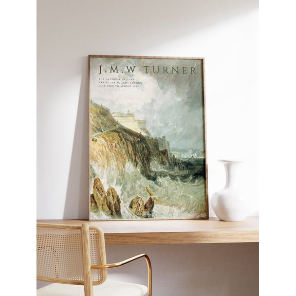 William Turner Exhibition Classical Art Office Sea, Unframed Canvas 8x10in