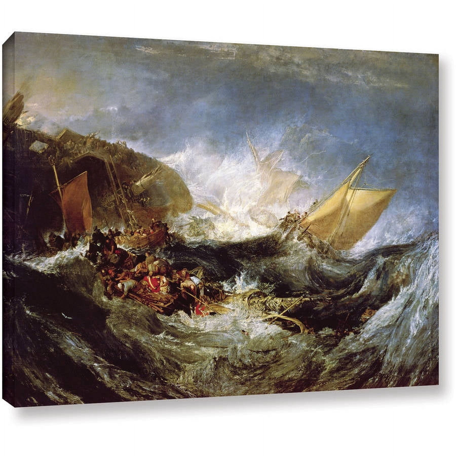 William Turner "Wreck Of A Transport Ship" Gallery-Wrapped Canvas Art
