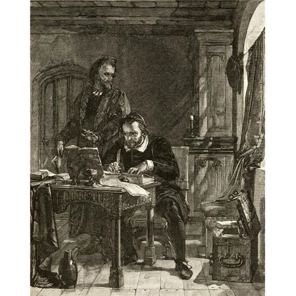 William Tyndale 1494-1536. Bible Translator & Reformer From The Painting by Alexander Johnston Poster Print, Large - 26 x 34