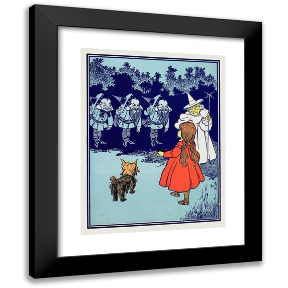 William Wallace Denslow 15x18 Black Modern Framed Museum Art Print Titled - I am the Witch of the North (1900)