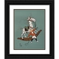 thumbnail image 1 of William Wallace Denslow 15x18 Black Ornate Wood Framed Double Matted Museum Art Print Titled - Denslow's Mother Goose Pl 53 (1901), 1 of 5