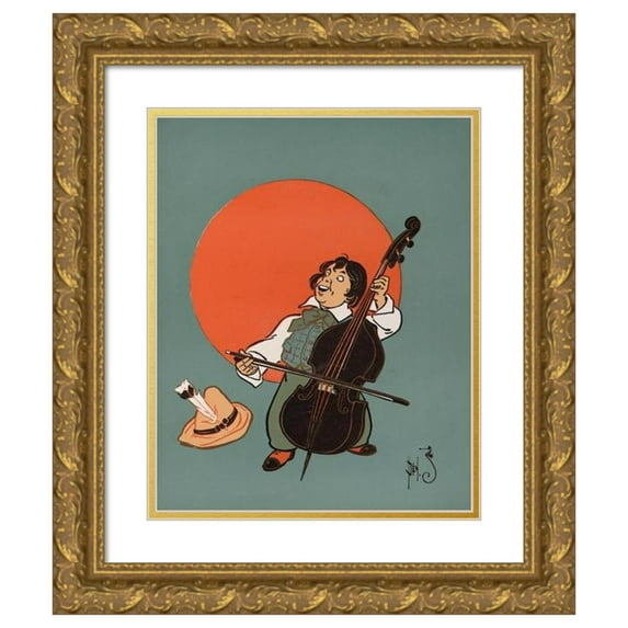 William Wallace Denslow 20x24 Gold Ornate Framed and Double Matted Museum Art Print Titled - Denslow's Mother Goose Pl 37 (1901)