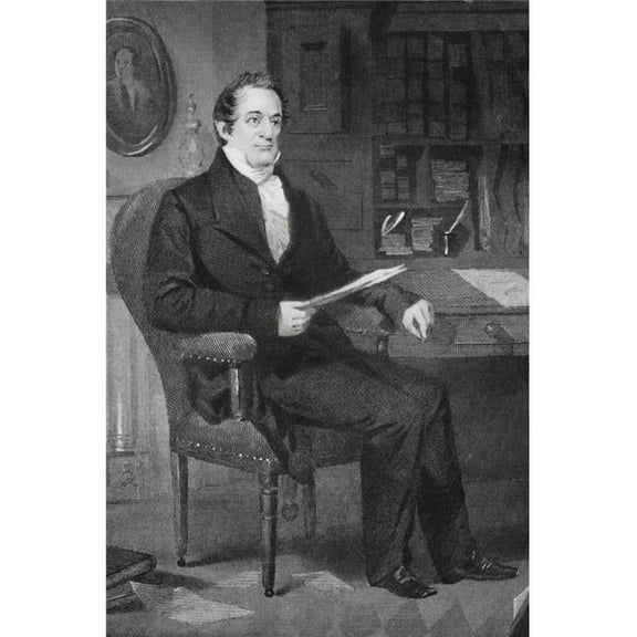 William Wirt 1772 -1834 American Lawyer Statesman & Author From Painting by Alonzo Chappel Poster Print, Large - 22 x 34