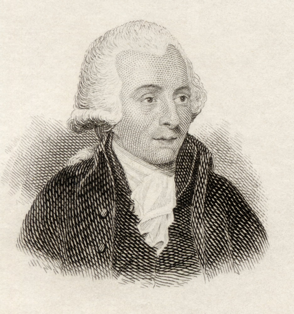 William Withering 1741 To 1799 English Botanist Geologist Chemist Physician And The Discoverer Of Digitalis From Crabbs Historical Dictionary Published 1825 Canvas Art - Ken Welsh Design Pics (28 x 3