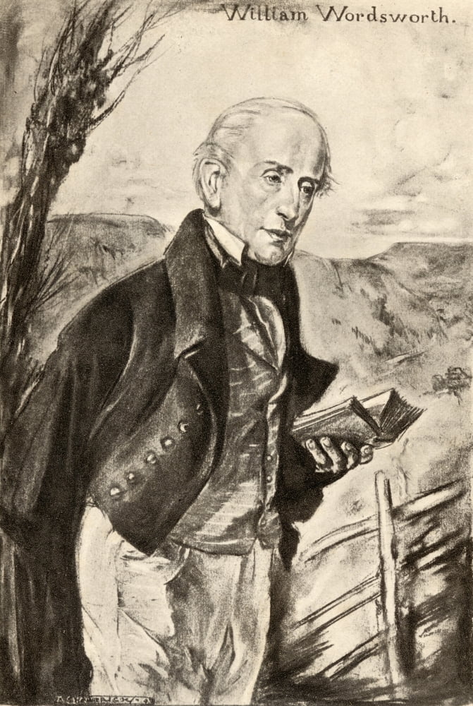 William Wordsworth 1770-1850 English Poet From An Illustration By AS Hartrick Canvas Art - Ken Welsh Design Pics (12 x 18)