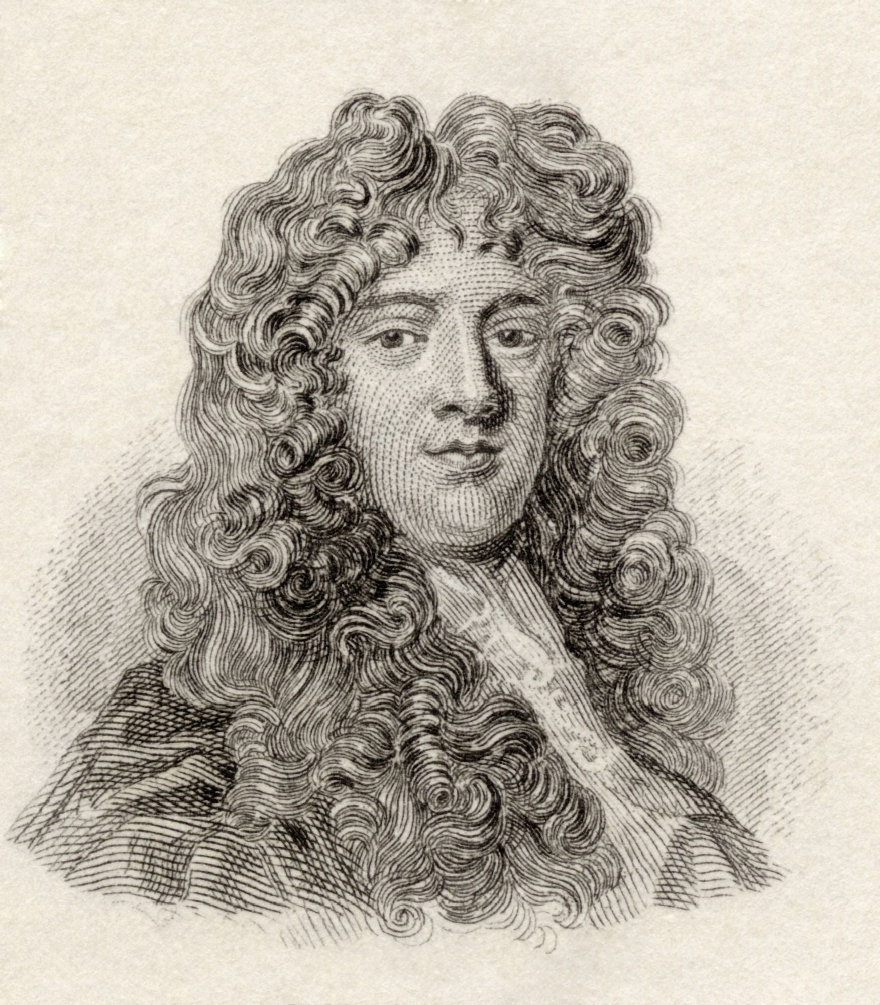 William Wycherley C 1640 To 1715 English Dramatist Of The Restoration Period From Crabbs Historical Dictionary Published 1825 Canvas Art - Ken Welsh Design Pics (28 x 32)