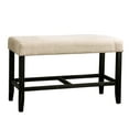 thumbnail image 1 of William's Home Furnishing Ivory Brule Counter Ht. Bench, 1 of 3